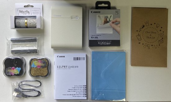 RABLJENI - Termalni pisač za fotografije CANON Selphy QX10 Craft Kit, bijeli