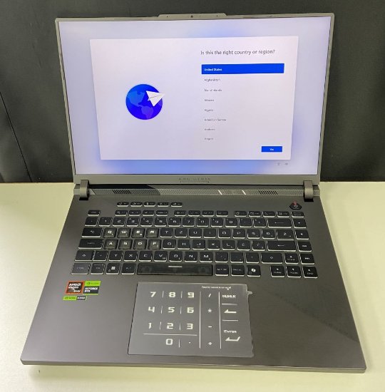 RABLJENI - Laptop ASUS ROG Strix G614PR-RV022W / Ryzen 9 8940HX, 32GB, 1TB SSD, nVidia GeForce RTX 5070 Ti, 16" WUXGA 165Hz IPS, Windows 11, sivi