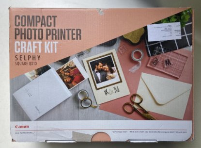 RABLJENI - Termalni pisač za fotografije CANON Selphy QX10 Craft Kit, bijeli