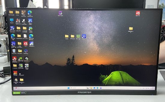 RABLJENI - Monitor 24.5" LED ACER Predator XB253QGPbmiiprzx, FHD, 2ms, 400cd/m2, 100M:1, 144Hz, DP, HDMI, zvučnici, pivot, crni