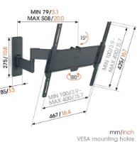 Nosač zidni za TV VOGEL'S TVM 1443, 32-65", zglobni, do 25kg