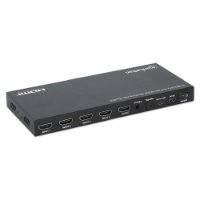 Razdjelnik MANHATTAN, 4x HDMI in, 1x HDMI out, 4-port, 4K@30Hz, multiviewer switch, crni