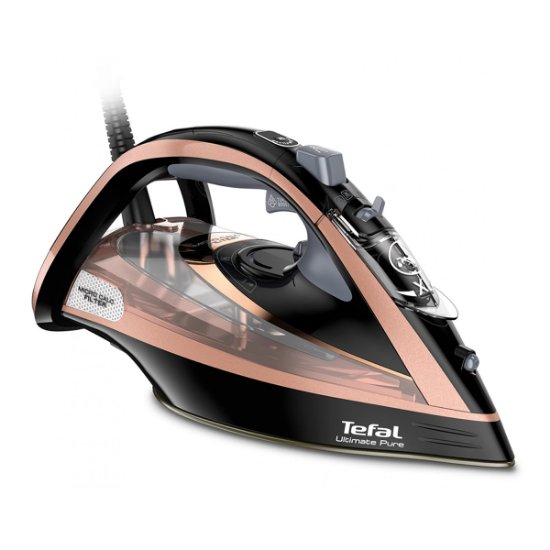 Glačalo TEFAL FV9845E0 Ultimate Pure, 3200 W, 350 ml, crno-ružičasto