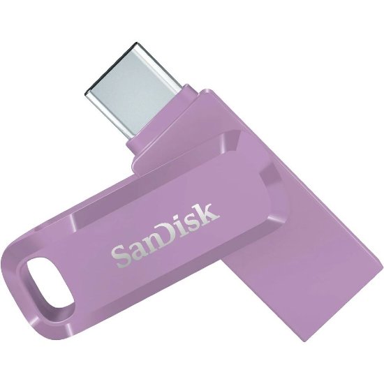 Memorija USB SANDISK 3.2 Ultra Dual Drive Go, 256GB, USB-A. USB-C, rozi