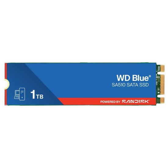 SSD 1TB WESTERN DIGITAL Blue SA510, WDS100T3B0B, M,2 SATA, 560/520 MB/s