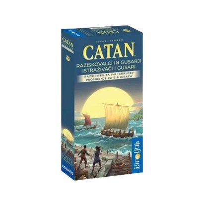 Društvena igra CATAN 2025 - ISTRAŽIVAČI I GUSARI EKSTENZIJA ZA 5-6 IGRAČA (HR)