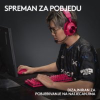 Miš LOGITECH Pro X Superlight 2, bežični, optički, 32000dpi, rozi, USB