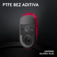 Miš LOGITECH Pro X Superlight 2, bežični, optički, 32000dpi, rozi, USB
