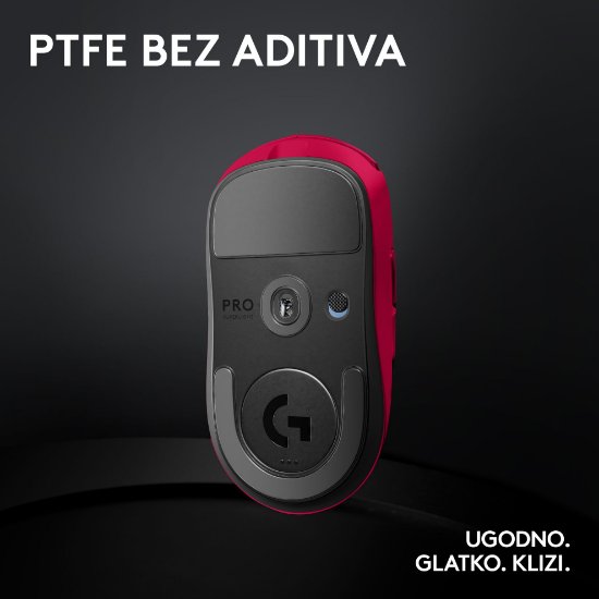 Miš LOGITECH Pro X Superlight 2, bežični, optički, 32000dpi, rozi, USB