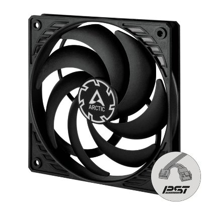 Ventilator ARCTIC P12 Slim PST, 120mm, PWM, 2100 okr/min, crni
