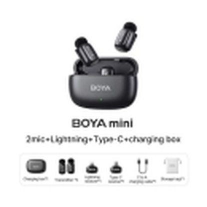 Mikrofon BOYA mini-12 (2 TX + 1 RX), bežični, USB C, crni