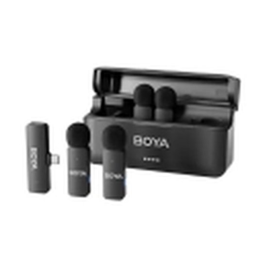 Mikrofon BOYA BY-V4U (4 TX + 1 RX), bežični, USB C crni