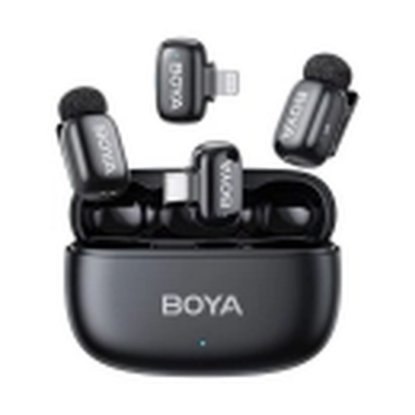 Mikrofon BOYA mini 2-01 (2 TX + 3 RX + Charging Case), bežični, USB C, crni