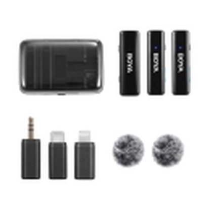 Mikrofon BOYA Boyalink (2 TX + 1 RX + Charging Case), bežični, USB C, crni