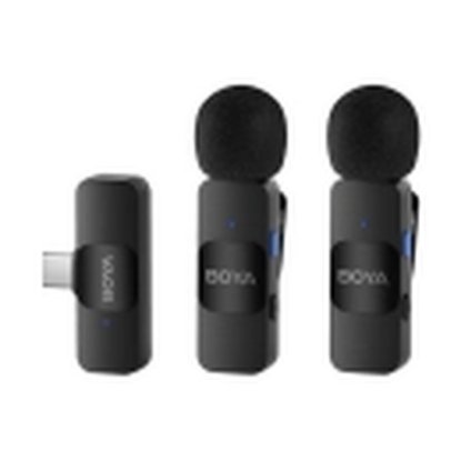 Mikrofon BOYA BY-V20 V2.0 (2 TX + 1 RX), bežični, USB C, crni