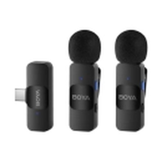 Mikrofon BOYA BY-V20 V2.0 (2 TX + 1 RX), bežični, USB C, crni