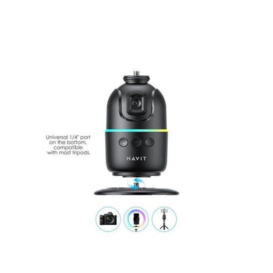 Selfie stalak HAVIT Smart ST7609, pametno praćenje lica, 360 stupnjeva, crni