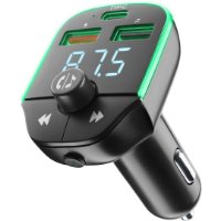 FM transmiter CELLULARLINE FM TRANSMITTER, BT, 12/24 V, 2xUSB, 1xUSB-C, crni