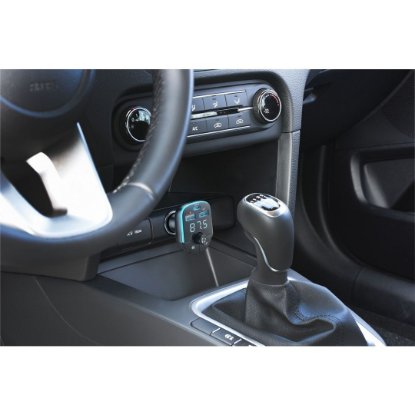FM transmiter CELLULARLINE FM TRANSMITTER, BT, 12/24 V, 2xUSB, 1xUSB-C, crni