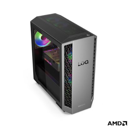 Računalo LENOVO LOQ Tower 91DF008HSC / Ryzen 7 8745HX, 32GB, 1TB SSD, nVidia GeForce RTX 5060, WiFi, bez OS, sivo
