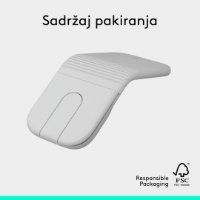 Miš LOGITECH Mobi Fold, bežični, bijeli