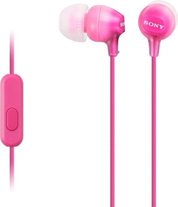 Slušalice SONY MDR-EX15APPI.CE7, s mikrofonom, in-ear, roze