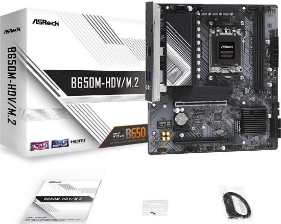 Matična ploča ASROCK B650M-HDV/M.2, AMD B650, DDR5, mATX, s. AM5