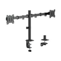Stalak za monitor SBOX LCD-352/2-3, stolni, do 32", za 2 monitora, crni