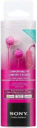 Slušalice SONY MDR-EX15APPI.CE7, s mikrofonom, in-ear, roze
