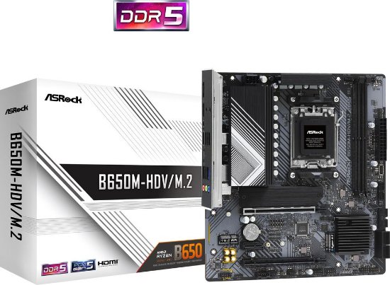 Matična ploča ASROCK B650M-HDV/M.2, AMD B650, DDR5, mATX, s. AM5