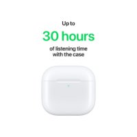 Slušalice APPLE Airpods 4 ANC, USB-C, kutijica za punjenje, in-ear, mikrofon, bijele
