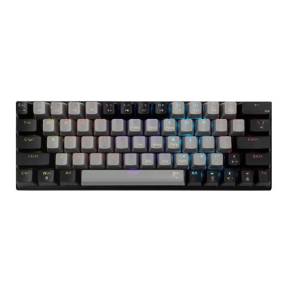 Tipkovnica WHITE SHARK GK-002711V2 Wakizashi-2, RGB, crveni switch, mehanička, US/HR, sivo-crna
