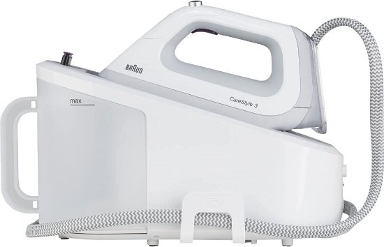 RABLJENI - Parna postaja BRAUN IS3044WH, 2400W, 6 bara, 340 g/min, 2 l, bijelo-siva