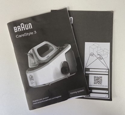 RABLJENI - Parna postaja BRAUN IS3044WH, 2400W, 6 bara, 340 g/min, 2 l, bijelo-siva