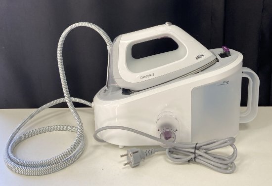 RABLJENI - Parna postaja BRAUN IS3044WH, 2400W, 6 bara, 340 g/min, 2 l, bijelo-siva