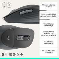 Tipkovnica + miš LOGITECH Signature Comfort Plus MK880, crni