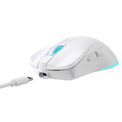 Miš BARACUDA BGM-122 Turtle, RGB, optički, 3200dpi, bijeli