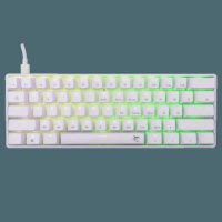 Tipkovnica WHITE SHARK GK-004231 Shinobi-2, RGB, mehanička, smeđi switch, US, bijela