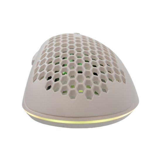 Miš BARACUDA BGM-032 Coral, RGB, optički, 12800dpi, bijeli