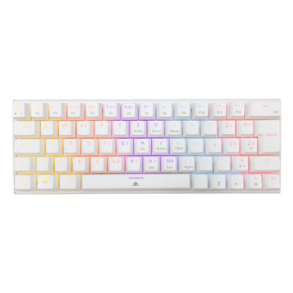 Tipkovnica WHITE SHARK GK-002222V2 Wakizashi-2, RGB, plavi switch, HR, bijela