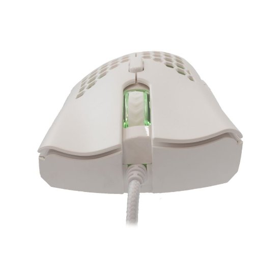 Miš BARACUDA BGM-032 Coral, RGB, optički, 12800dpi, bijeli
