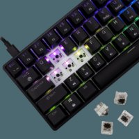 Tipkovnica WHITE SHARK GK-004131 SHINOBI-2, RGB, mehanička, smeđi switch, US, crna
