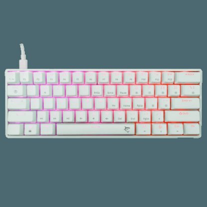 Tipkovnica WHITE SHARK GK-004211 Shinobi-2, RGB, mehanička, crveni switch, US, bijela