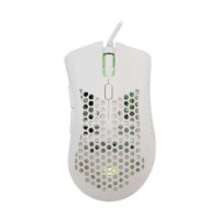 Miš BARACUDA BGM-032 Coral, RGB, optički, 12800dpi, bijeli