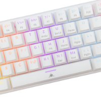Tipkovnica WHITE SHARK GK-002222V2 Wakizashi-2, RGB, plavi switch, HR, bijela