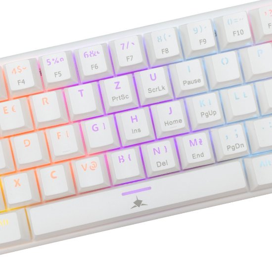 Tipkovnica WHITE SHARK GK-002222V2 Wakizashi-2, RGB, plavi switch, HR, bijela
