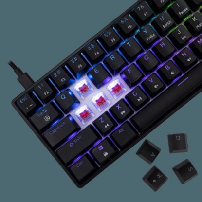Tipkovnica WHITE SHARK GK-004111 Shinobi-2, RGB, mehanička, crveni switch, US, crna