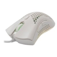 Miš BARACUDA BGM-032 Coral, RGB, optički, 12800dpi, bijeli
