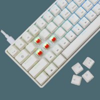 Tipkovnica WHITE SHARK GK-004211 Shinobi-2, RGB, mehanička, crveni switch, US, bijela