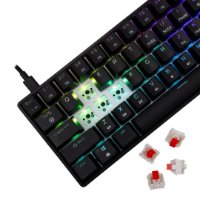 Tipkovnica WHITE SHARK GK-004112 Shinobi-2, RGB, mehanička, crveni switch, HR, crna